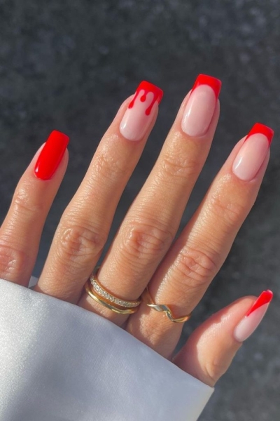 24 Red Nail Ideas to Try If You Want to Test The "Red Nail Theory"