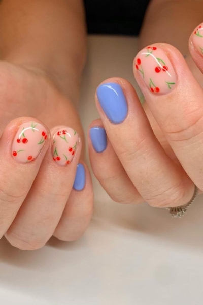 31 Blue Nail Ideas We're Taking Straight to the Salon