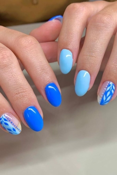 31 Blue Nail Ideas We're Taking Straight to the Salon