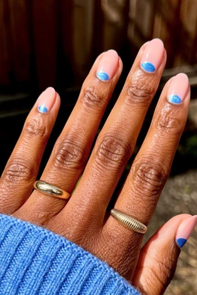 31 Blue Nail Ideas We're Taking Straight to the Salon