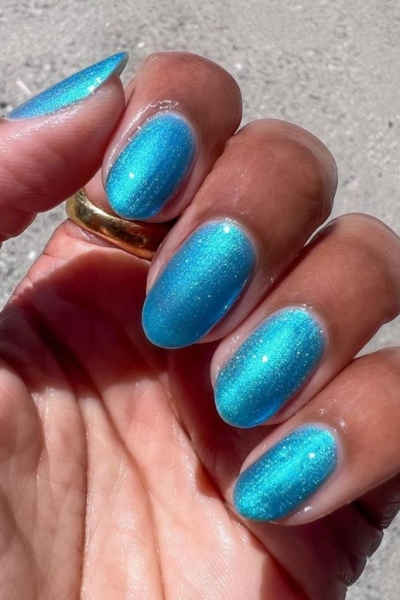 31 Blue Nail Ideas We're Taking Straight to the Salon