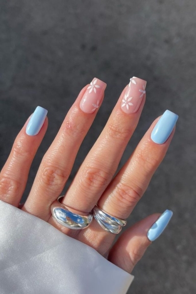 31 Blue Nail Ideas We're Taking Straight to the Salon