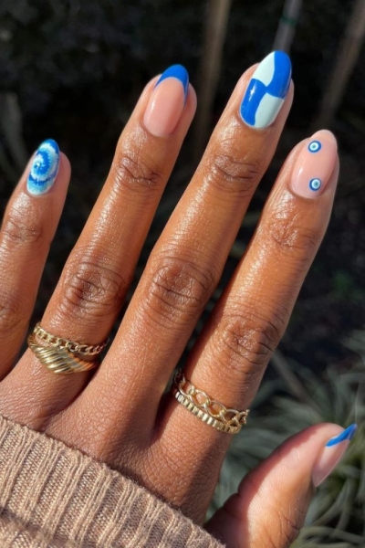 31 Blue Nail Ideas We're Taking Straight to the Salon