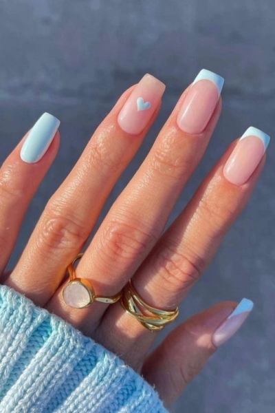 31 Blue Nail Ideas We're Taking Straight to the Salon