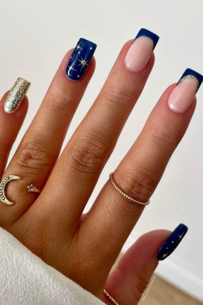 31 Blue Nail Ideas We're Taking Straight to the Salon