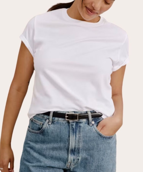 I Tried 14 of the Most Popular White Tees—This $12 One Was the Winner