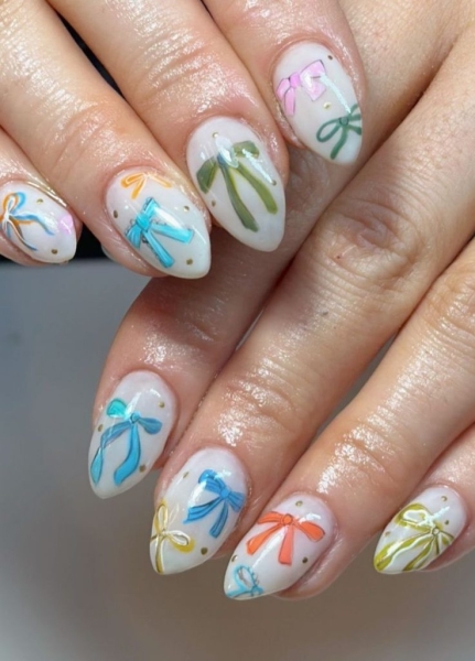 These 16 Bow Nail Designs That Are Worthy of Your Next Manicure