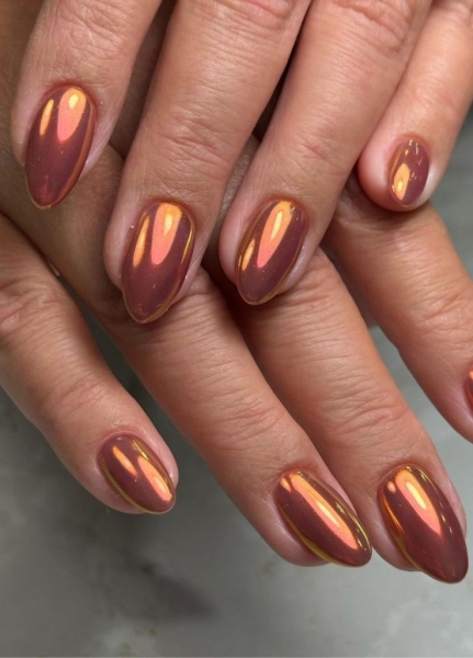 12 Chrome Nail Ideas to Spice Up Your Fall Mani